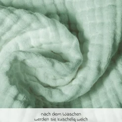 Mullwindel / Mulltuch 4er Pack 70 x 70 cm - Weiß / Mint / Icegreen / Grau