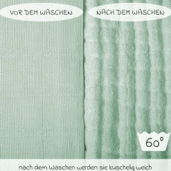 Mullwindel / Mulltuch 8er Pack 70 x 70 cm - Icegreen / Mint / Beige / Taupe