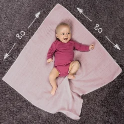 Mullwindel / Mulltuch 10er Pack 80 x 80 cm - Puder
