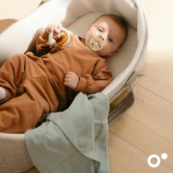 Mullwindel / Mulltuch 3er Pack Lovely 70 x 70 cm - Mini Leaves Green