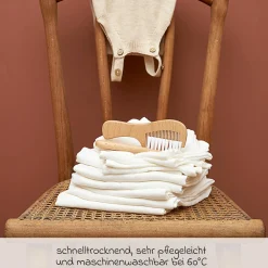 Mullwindel 6er Pack 60 x 60 cm - Weiß