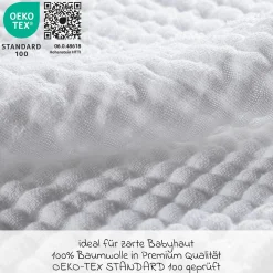 Mullwindeln / Mulltücher / Spucktücher 10er Pack 35 x 50 cm - Weiß