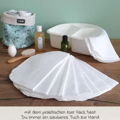 Mullwindeln / Mulltücher / Spucktücher 10er Pack 35 x 50 cm - Weiß