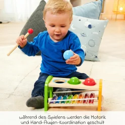 Musikspielzeug 2in1 mit Xylophon & Klopfbank