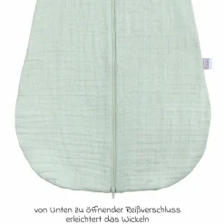 Musselin-Schlafsack - Mint - Gr. 60 cm