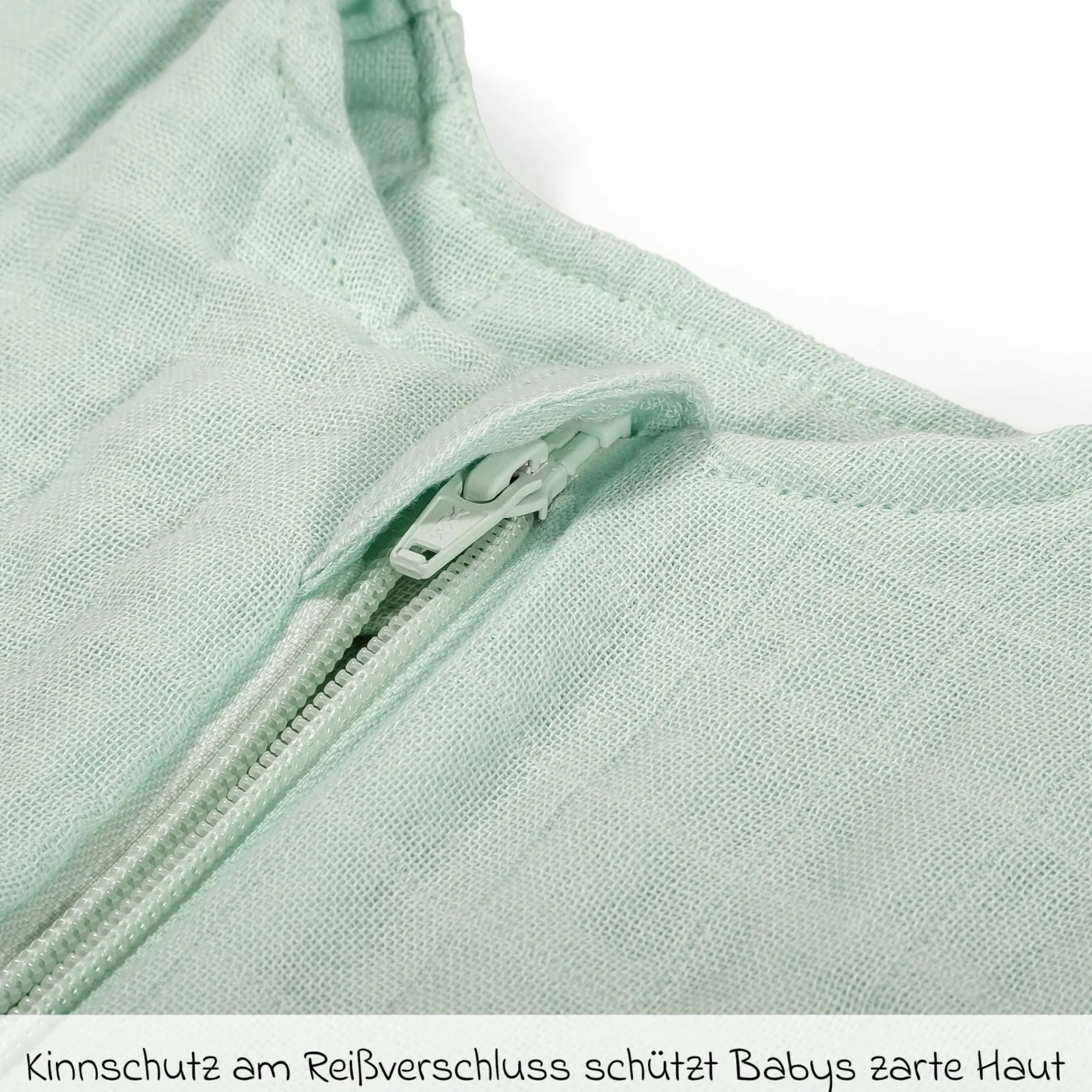 Musselin-Schlafsack - Mint - Gr. 60 cm