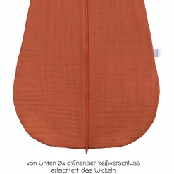 Musselin-Schlafsack - Terracotta - Gr. 60 cm