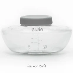Muttermilch-Auffangflasche 3er Pack für Milchpumpe Elvie Pump 150 ml - Clear