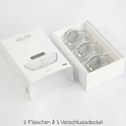 Muttermilch-Auffangflasche 3er Pack für Milchpumpe Elvie Pump 150 ml - Clear