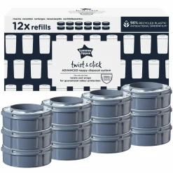 Nachfüllkassette für Windeleimer Twist and Click Sangenic - 12er Pack - Greenfilm™