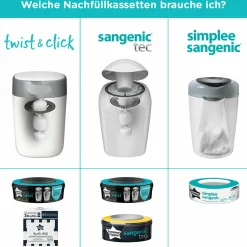 Nachfüllkassette für Windeleimer Simplee Sangenic - 6er Pack - Greenfilm™