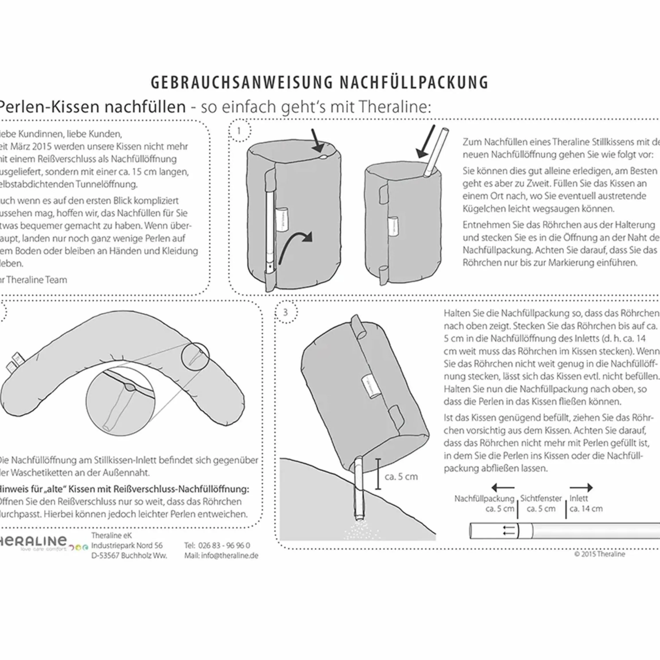 Nachfüllpack Mikroperlen 9,5 l - mit Röhrchen