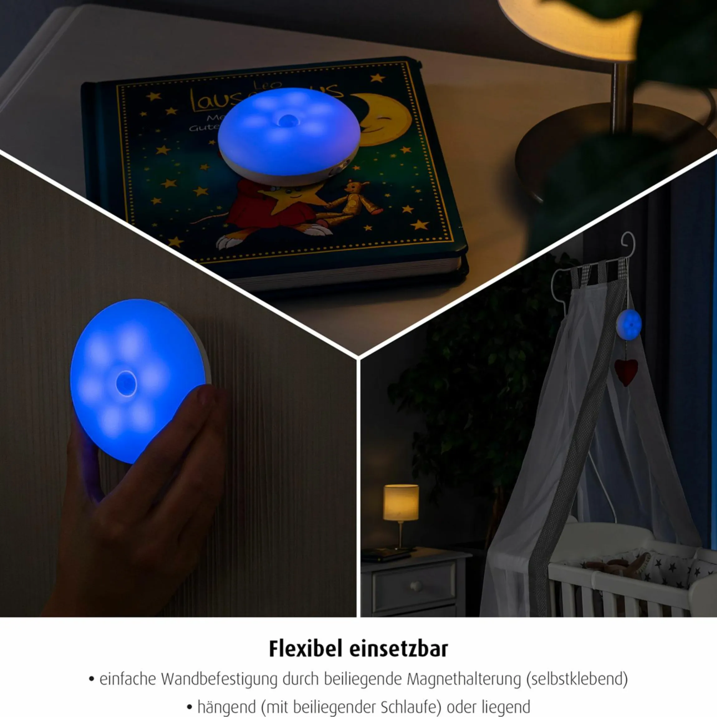 Nachtlicht / Einschlaflicht NightGuide SmartLight - mit Bewegungsensor -per App steuerbar
