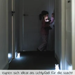 Nachtlicht 3er Set LED Induktion - Häschen - Weiß