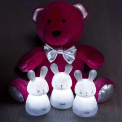 Nachtlicht 3er Set LED Induktion - Häschen - Weiß