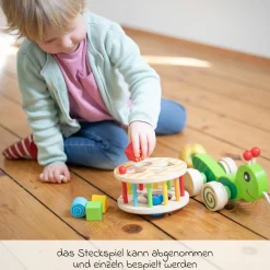 Nachziehtier Schnecke mit Steckspiel