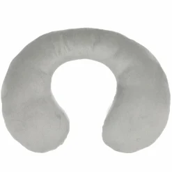 Nackenpolster / Nackenstütze mit Plüschoberfläche ergonomisch geformt - Grau