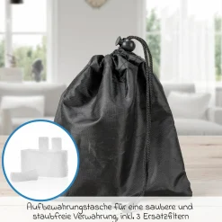 Nasensauger mit Staubsaugeraufsatz inkl. 3 Ersatzfilter - Transparent