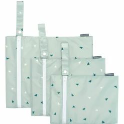 Nasstasche / Windeltasche 3er Pack - Triangel - Mintgrün