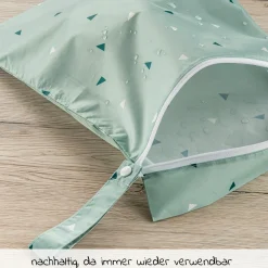 Nasstasche / Windeltasche 3er Pack - Triangel - Mintgrün