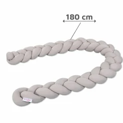 Nestchenschlange geflochten für alle Babybay Beistellbetten 180 cm - Beige - Kollektion 2024