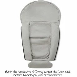 Neugeborenen Fußsack für die Babyschale oder Babywanne - Diamond Edition - Powder