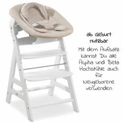 Neugeborenenaufsatz & Wippe für Alpha Hochstuhl Bouncer 2in1 - Disney - Winnie the Pooh Beige