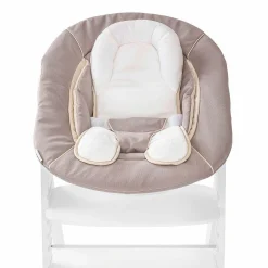 Neugeborenenaufsatz & Wippe für Alpha Hochstuhl - Bouncer 2in1 - Stretch Beige