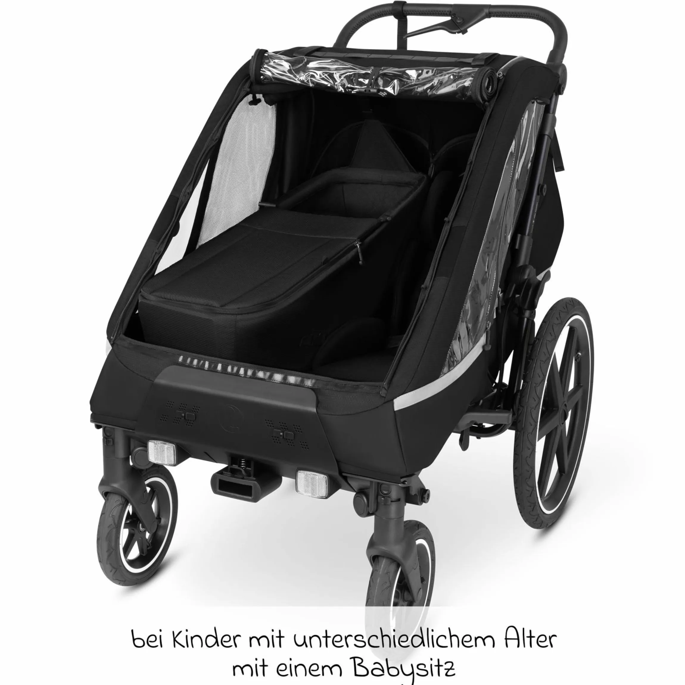 Neugeboreneneinsatz für Fahrradanhänger Tour - Ink - Kollektion 2025