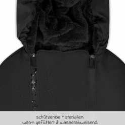 Neugeborenen-Fußsack für Babyschale Tulip und Babywanne - Black - Kollektion 2025