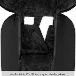Neugeborenen-Fußsack für Babyschale Tulip und Babywanne - Black - Kollektion 2025