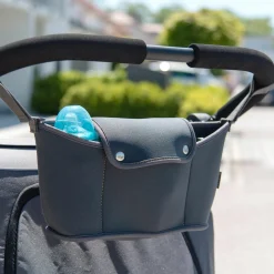 Organizer Neopren für Kinderwagen und Buggy - Dunkelgrau