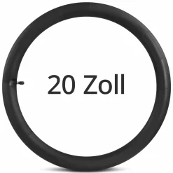 Original Ersatzschlauch 20 Zoll für Hinterrad Fahrradanhänger Tour - Black - Kollektion 2025