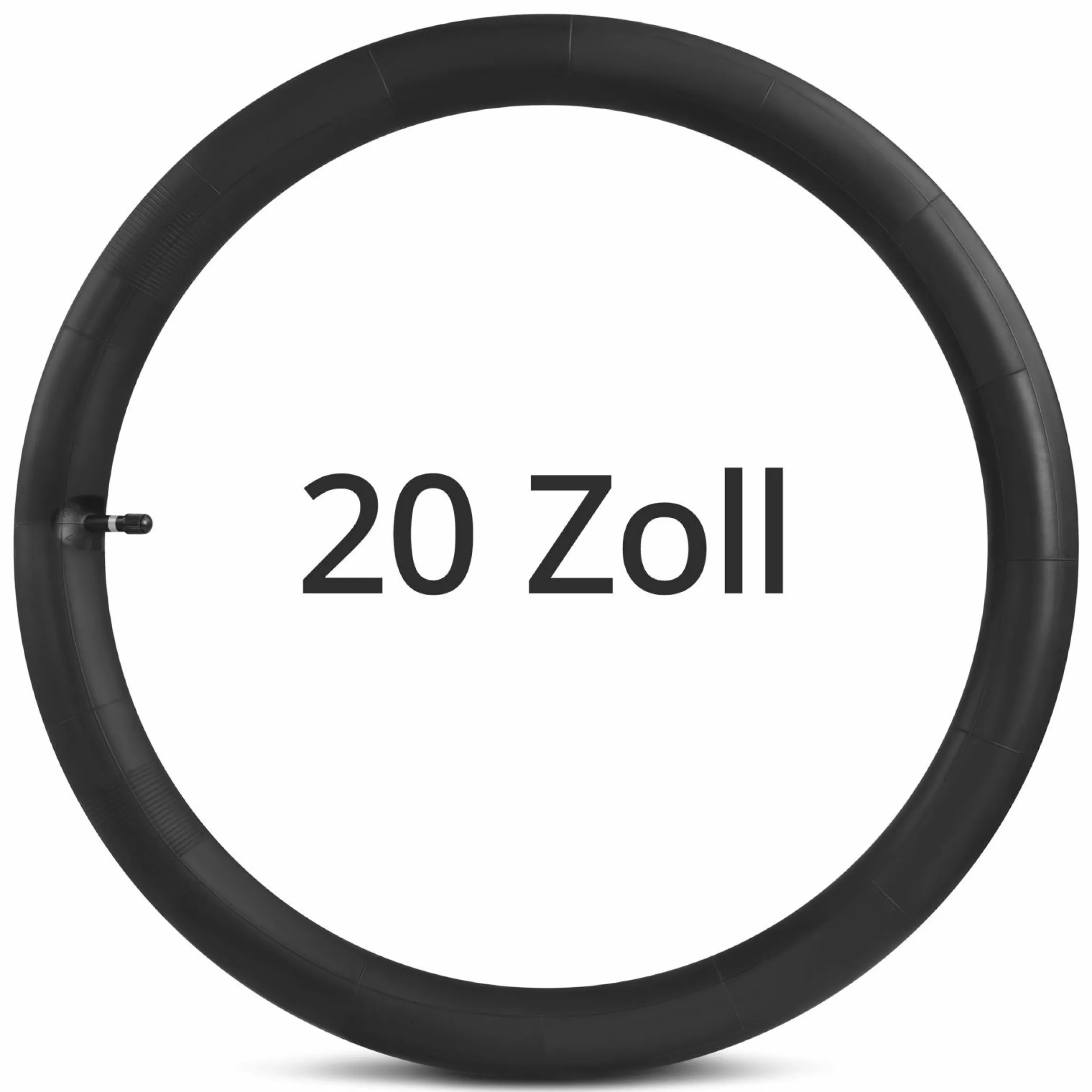 Original Ersatzschlauch 20 Zoll für Hinterrad Fahrradanhänger Tour - Black - Kollektion 2025