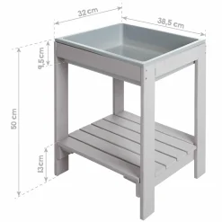 Outdoor Spieltisch Tiny mit Wanne - Grau - Kollektion 2025