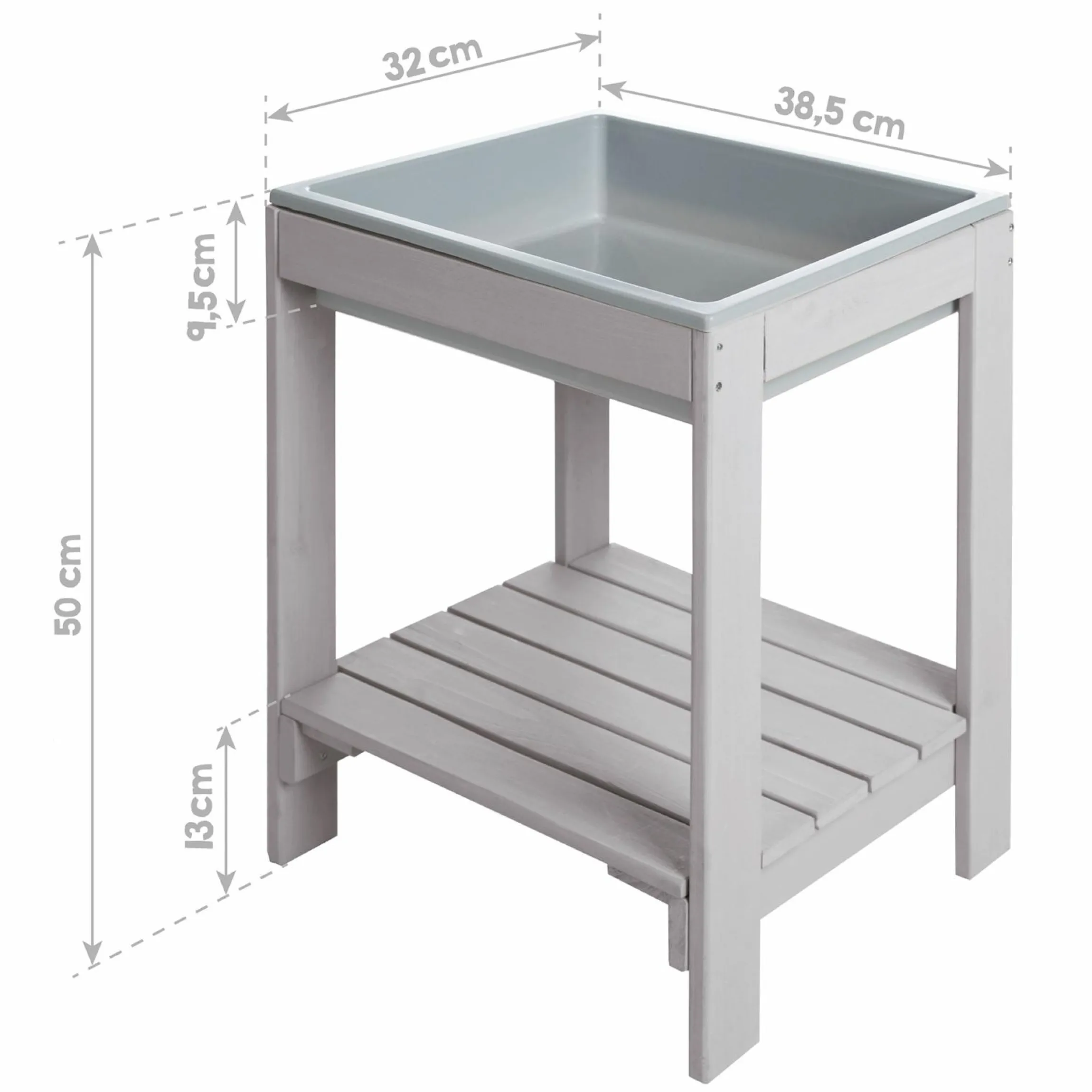 Outdoor Spieltisch Tiny mit Wanne - Grau - Kollektion 2025