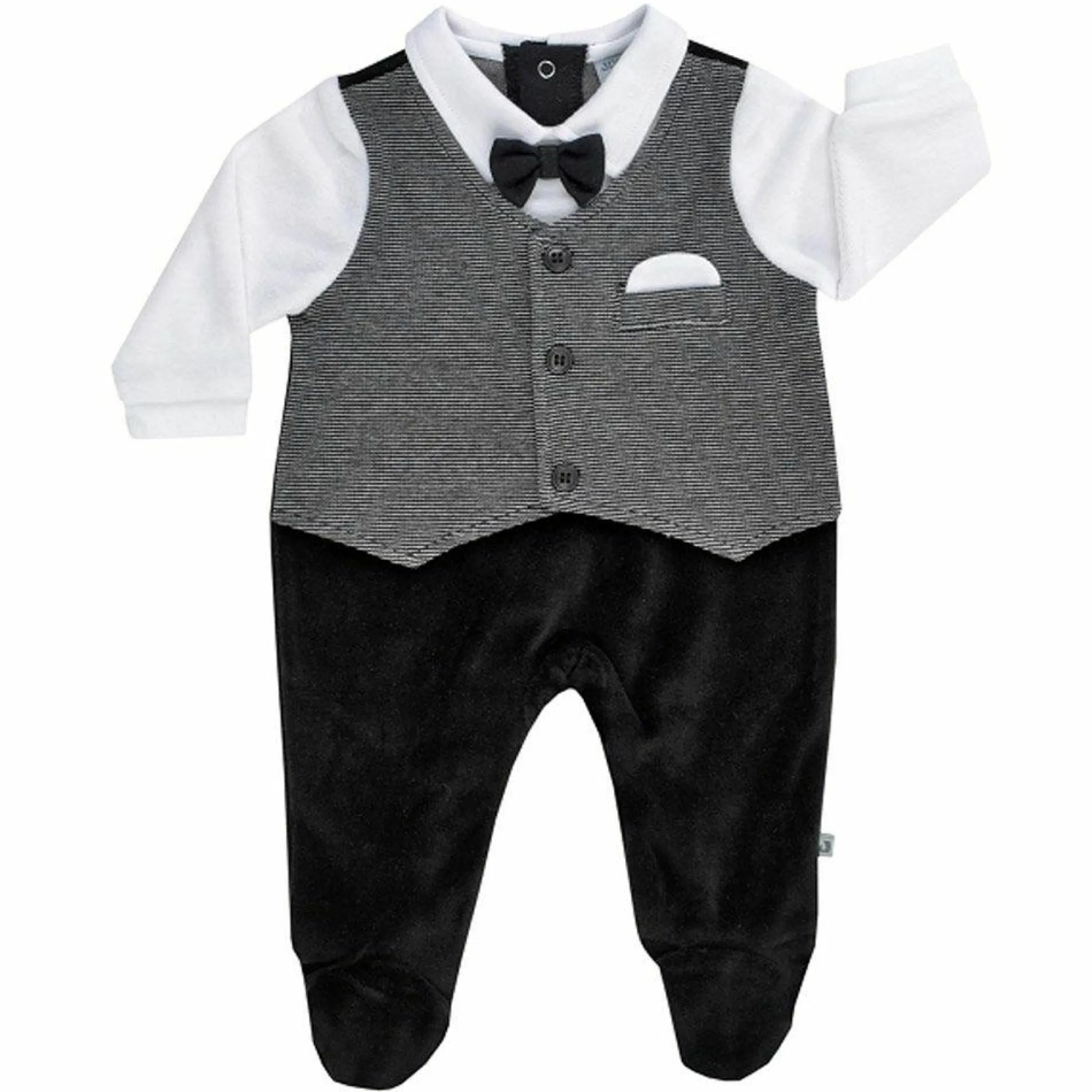 Overall Classic Weste - Schwarz Grau - Gr. 68
