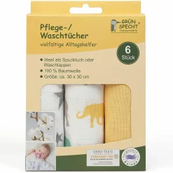 Pflegetuch 6er Pack 30 x 30 cm - Mango