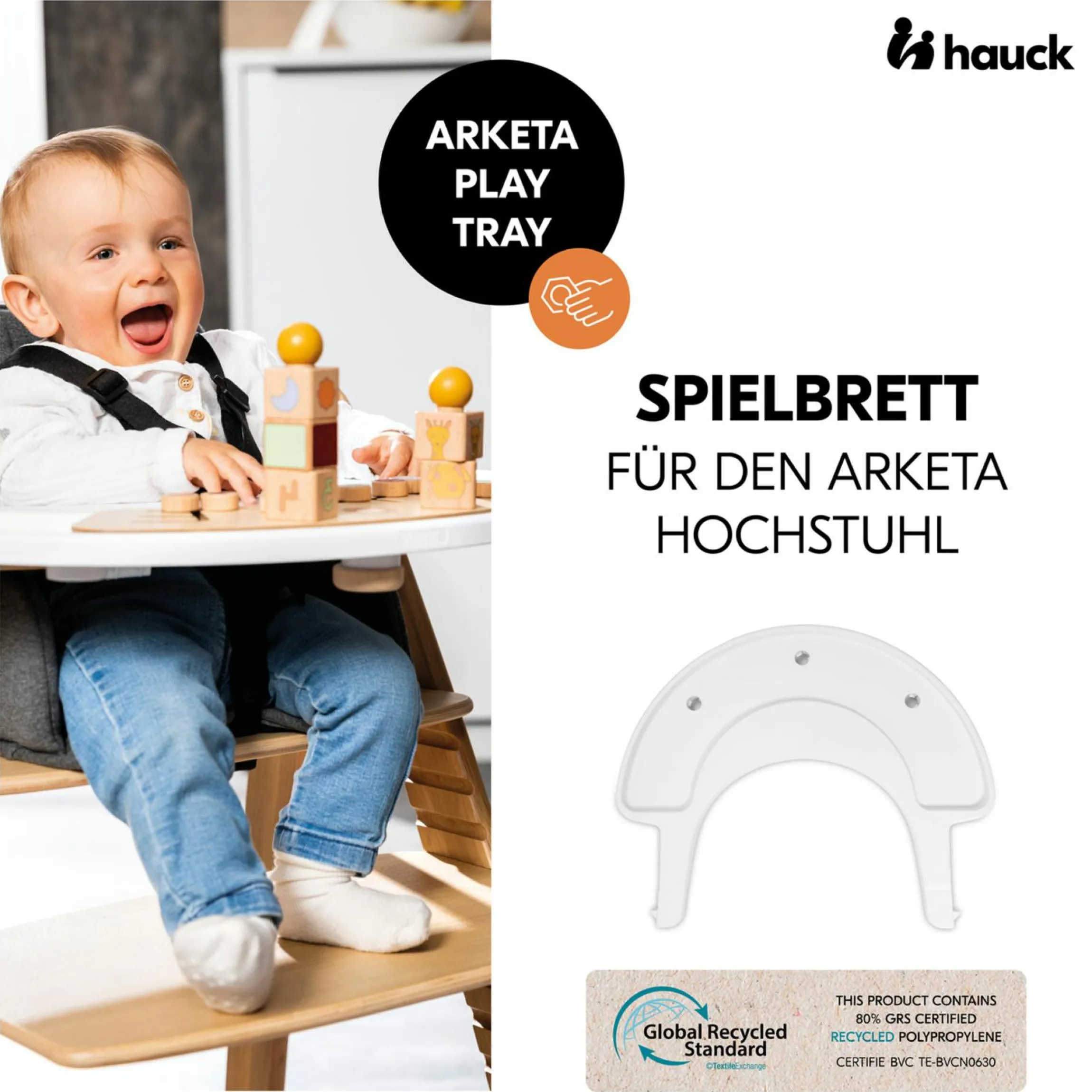 Play Tray Basis (ohne Spiele) für Arketa Hochstuhl