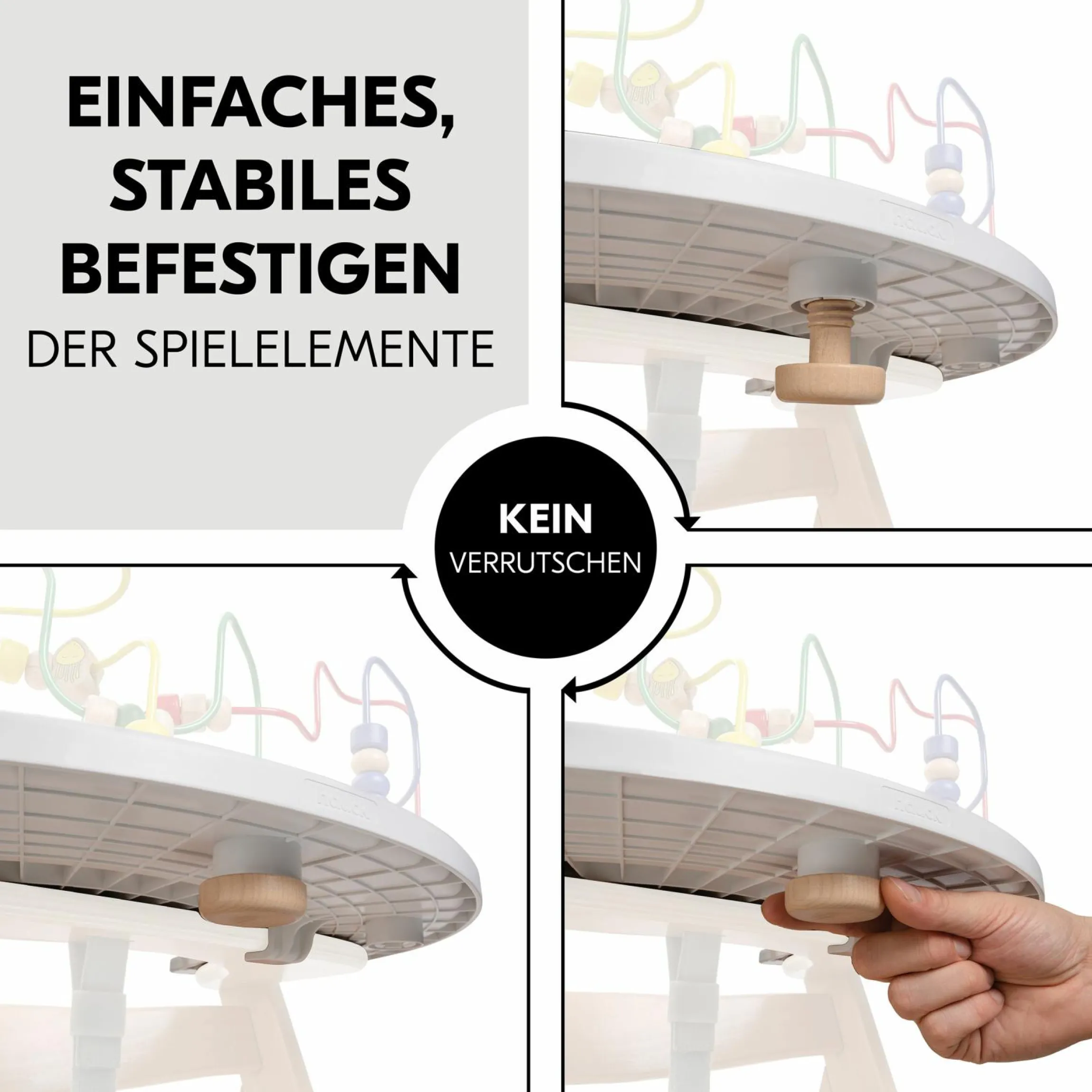 Play Tray Basis (ohne Spiele) für Alpha & Beta Hochstuhl