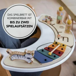 Play Tray Set Music (inkl. Basis) - Xylophon Music-Spielzeug Zebra - für Hochstuhl Alpha & Beta