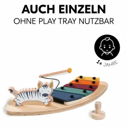 Play Tray Spiel Music - Xylophon Music-Spielzeug Zebra - für Hochstuhl Alpha+, Beta+ & Arketa