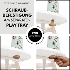 Play Tray Spiel Planting Motorikbrett für Hochstuhl Alpha+, Beta+ & Arketa - Flowers