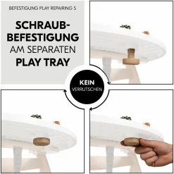 Play Tray Spiel Repairing Zahnräder & Muttern für Hochstuhl Alpha+, Beta+ & Arketa