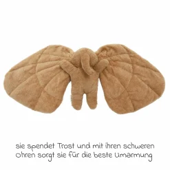 Plüschtier Magma aus Bio-Baumwolle mit Gewicht inkl. Leinsamensäckchen - Brown