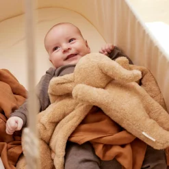 Plüschtier Magma aus Bio-Baumwolle mit Gewicht inkl. Leinsamensäckchen - Brown