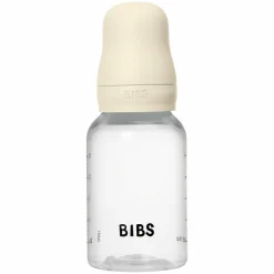 PP-Flasche Baby Bottle Round 150 ml + Latex Trinksauger langsamer Nahrungsfluss - Ivory