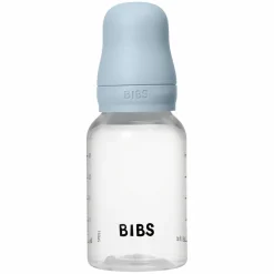 PP-Flasche Baby Bottle Round 150 ml + Silikon Trinksauger langsamer Nahrungsfluss - Baby Blue