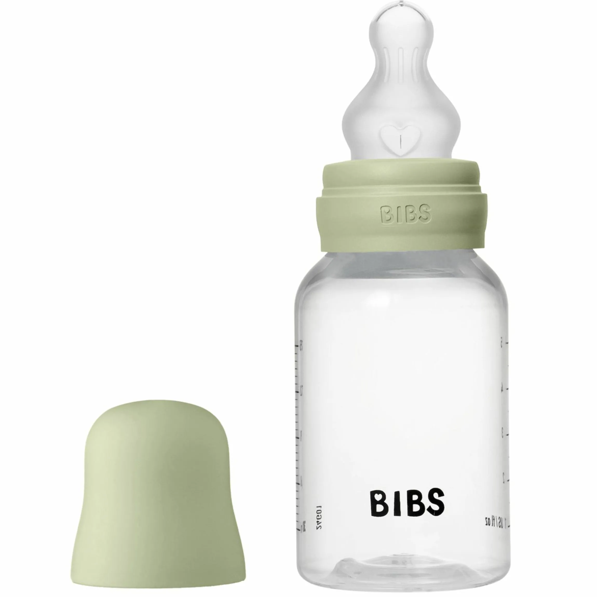 PP-Flasche Baby Bottle Round 150 ml + Silikon Trinksauger langsamer Nahrungsfluss - Sage