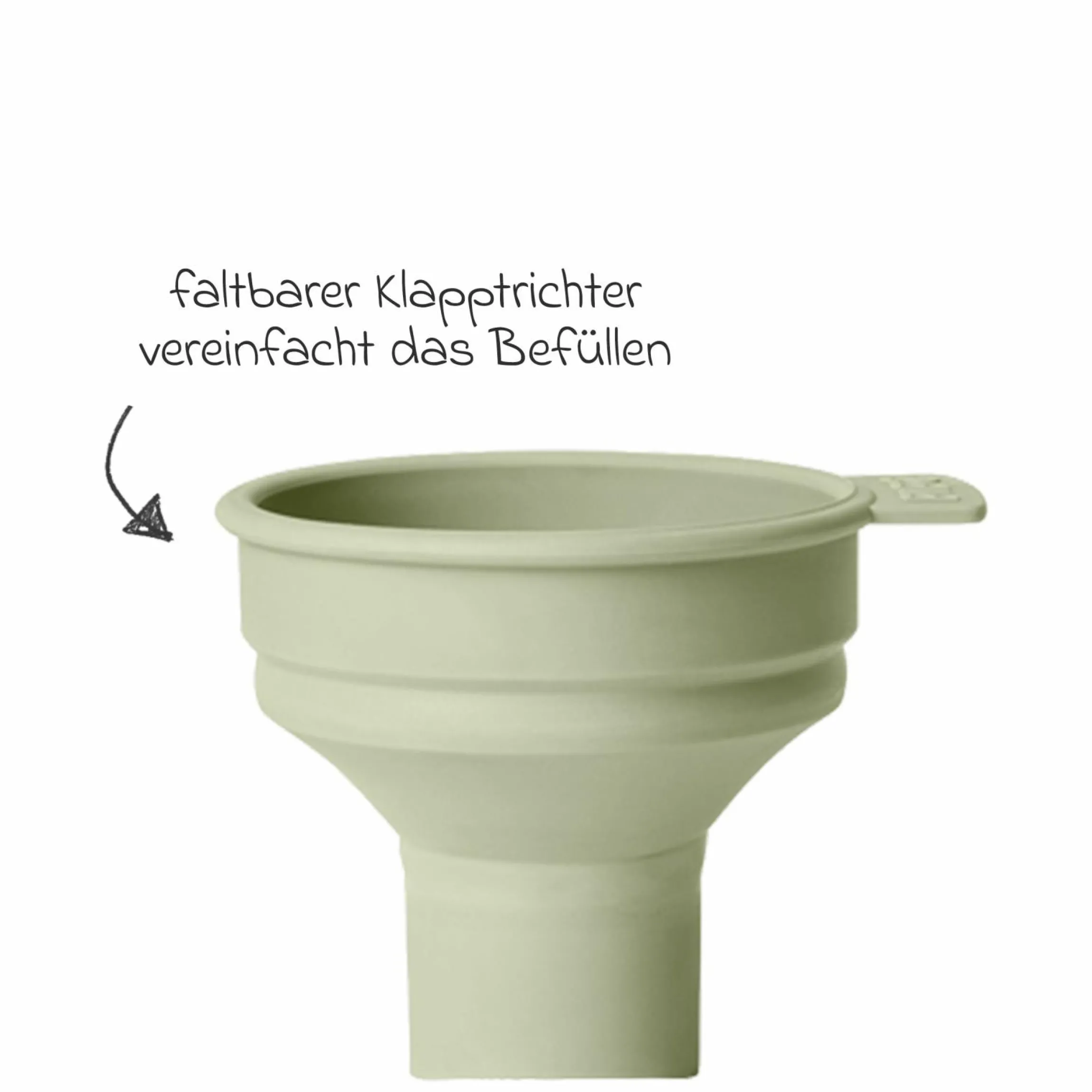 PP-Flasche Baby Bottle Round 150 ml + Silikon Trinksauger langsamer Nahrungsfluss - Sage